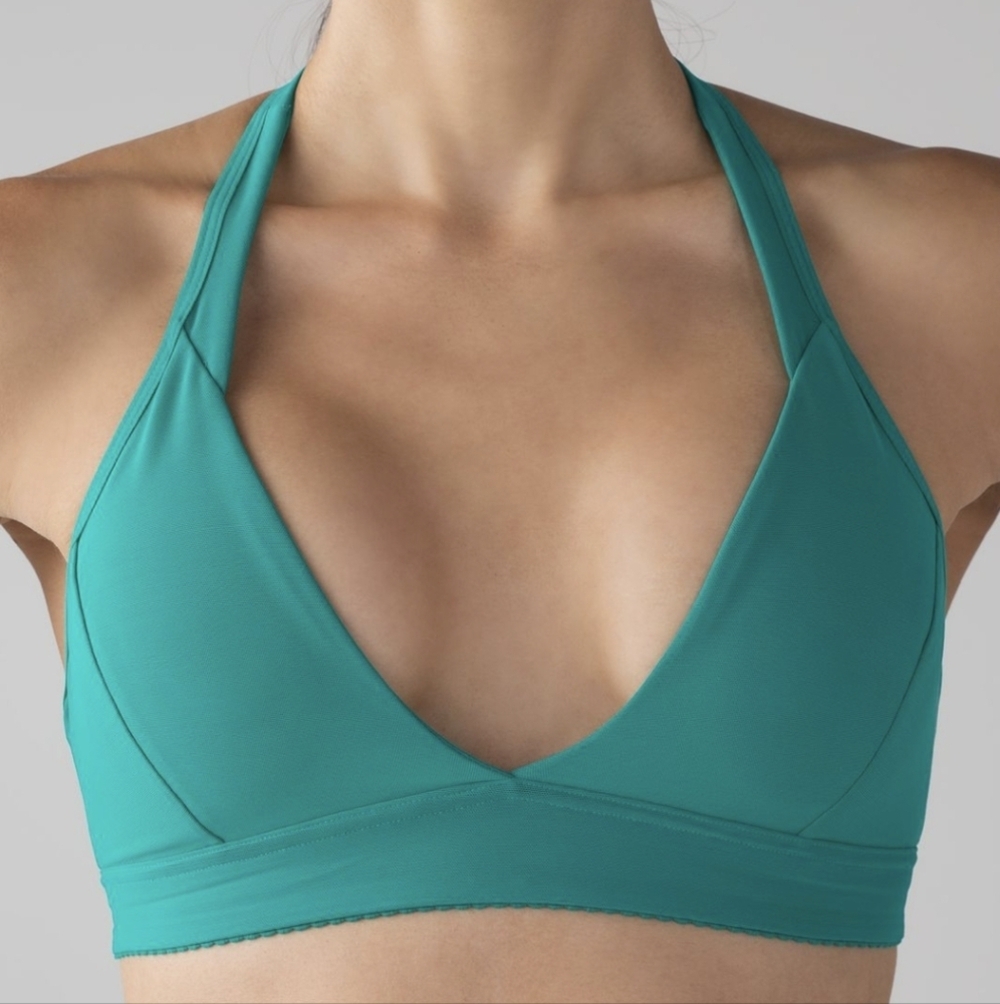 Lululemon All Day Breeze Bra Viridian Green Mesh Women's 4 - Picture 2 of 12